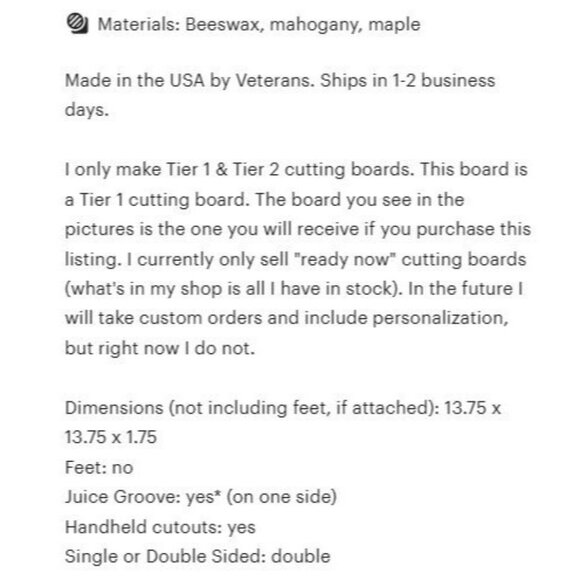 Mahogany, Maple, Beeswax, Handcrafted End Grain Cutting Board With Brick Pattern - Picture 8 of 9